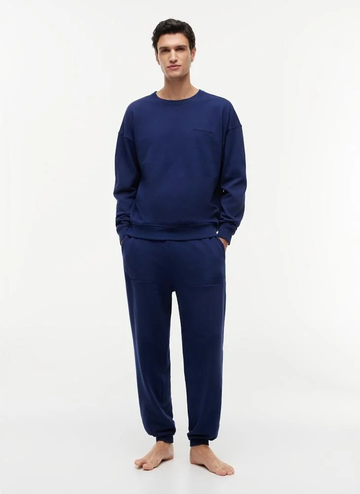 TOMMY HILFIGER  Essential Logo Terry Lounge Track Top for Men | Best Price UAE